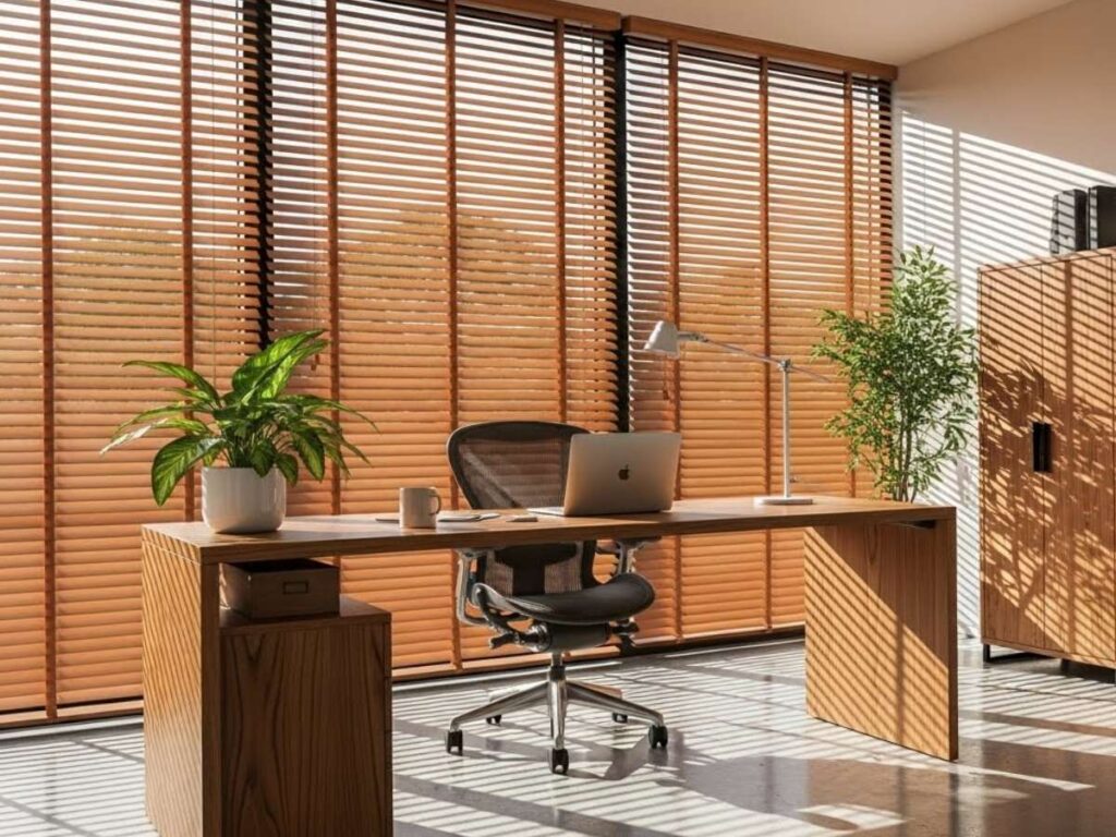 Persiana de Madeira PH50mm com Fita